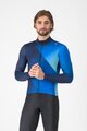 CASTELLI Cycling winter long sleeve jersey - AMPLIFY - blue