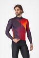 CASTELLI Cycling winter long sleeve jersey - AMPLIFY - black/red/yellow