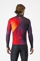 CASTELLI Cycling winter long sleeve jersey - AMPLIFY - black/red/yellow