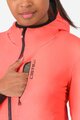 CASTELLI Cycling thermal jacket - UNLIMITED W - pink