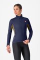 CASTELLI Cycling thermal jacket - ENTRATA 2 W - blue