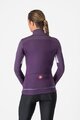 CASTELLI Cycling thermal jacket - ENTRATA 2 W - purple