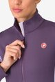 CASTELLI Cycling thermal jacket - ENTRATA 2 W - purple