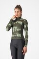 CASTELLI Cycling winter long sleeve jersey - BLUR THERMAL - green