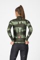 CASTELLI Cycling winter long sleeve jersey - BLUR THERMAL - green