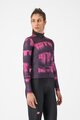 CASTELLI Cycling winter long sleeve jersey - BLUR THERMAL - black/purple