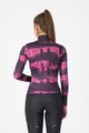CASTELLI Cycling winter long sleeve jersey - BLUR THERMAL - black/purple