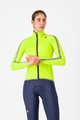 CASTELLI waterproof jacket - ULTRA W RAIN CAPE - green