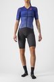 CASTELLI Cycling skinsuit - PR W SPEED - blue/purple