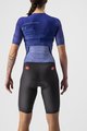 CASTELLI Cycling skinsuit - PR W SPEED - blue/purple