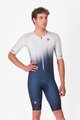 CASTELLI Cycling skinsuit - CORE TRI SUIT SHORT SLEEVE - blue/white