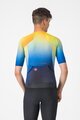 CASTELLI Cycling short sleeve jersey - FREE SPEED 3 RACE TOP - blue/yellow