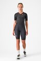 CASTELLI Cycling skinsuit - CORE TRI W SUIT SHORT SLEEVE - black