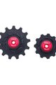 BBB pulleys for the derailleur - ROLLERBOYS CERAMIC 11T, 13T - red/black