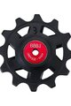 BBB pulleys for the derailleur - ROLLERBOY CERAMIC 12T SR - red/black