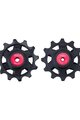 BBB pulleys for the derailleur - ROLLERBOY CERAMIC 12T SR - red/black