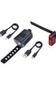 BBB set of lights - STUD STRAP COMBO - black