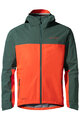VAUDE waterproof jacket - MOAB RAIN  - green/red
