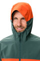VAUDE waterproof jacket - MOAB RAIN  - green/red