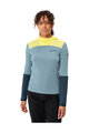 VAUDE Cycling winter long sleeve jersey - TREMALDO - light blue/blue/yellow