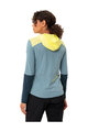 VAUDE Cycling winter long sleeve jersey - TREMALDO - light blue/blue/yellow