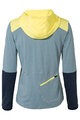 VAUDE Cycling winter long sleeve jersey - TREMALDO - light blue/blue/yellow