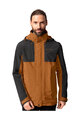 VAUDE waterproof jacket - ROSEMOOR 3in1 - brown/black