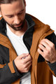 VAUDE waterproof jacket - ROSEMOOR 3in1 - brown/black