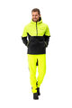 VAUDE Cycling windproof jacket - QIMSA SOFTSHELL - black/yellow