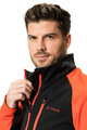 VAUDE Cycling windproof jacket - POSTA SOFTSHELL VI - red/black