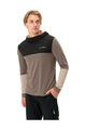 VAUDE hoodie - QIMSA HOODY - brown/black