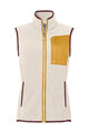 VAUDE Cycling gilet - ROSEMOOR FLEECE - ivory/yellow