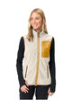 VAUDE Cycling gilet - ROSEMOOR FLEECE - ivory/yellow