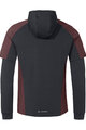 VAUDE hoodie - ALL YEAR MOAB - bordeaux/black