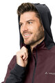 VAUDE hoodie - ALL YEAR MOAB - bordeaux/black