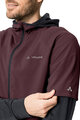 VAUDE hoodie - ALL YEAR MOAB - bordeaux/black