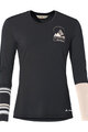 VAUDE Cycling long sleeve t-shirt - MONVISO MERINO - black/beige