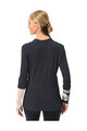 VAUDE Cycling long sleeve t-shirt - MONVISO MERINO - black/beige