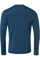 VAUDE Cycling long sleeve t-shirt - MONVISO MERINO - blue