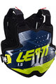 LEATT back and chest protector - CHEST PROTECTOR 1.5 TORQUE - black/blue/yellow