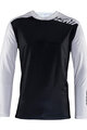 LEATT Cycling summer long sleeve jersey - MTB ENDURO 4.0 - white/black