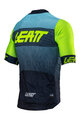 LEATT Cycling short sleeve jersey - MTB ENDURANCE 6.0 - green/blue