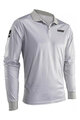 LEATT Cycling long sleeve t-shirt - POLO TEAM LONG - white