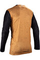 LEATT Cycling summer long sleeve jersey - MTB ENDURO 4.0 - brown/black