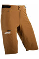 LEATT Cycling shorts without bib - MTB ENDURO 1.0 - brown