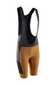 LEATT Cycling bib shorts - BIB MTB ENDURANCE 5.0 - black/brown
