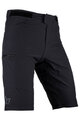 LEATT Cycling shorts without bib - MTB TRAIL 3.0 - black