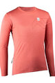 LEATT Cycling summer long sleeve jersey - MTB TRAIL 3.0 W - red
