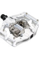 LEATT pedals - GRAVITY 6.0 CLIP-IN - silver