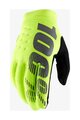 100% SPEEDLAB Cycling long-finger gloves - BRISKER - yellow